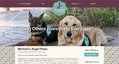 Desktop Screenshot of michaelsangelpaws.org