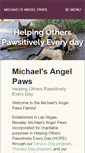 Mobile Screenshot of michaelsangelpaws.org