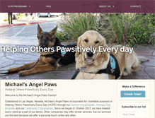 Tablet Screenshot of michaelsangelpaws.org